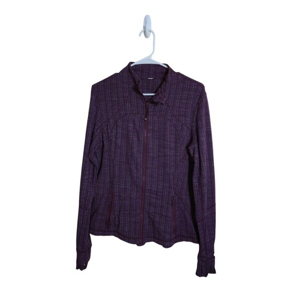 Lululemon Jacket Women 8 Maroon Forme Ziggy Wee September Athleisure Sportswear - Picture 1 of 5